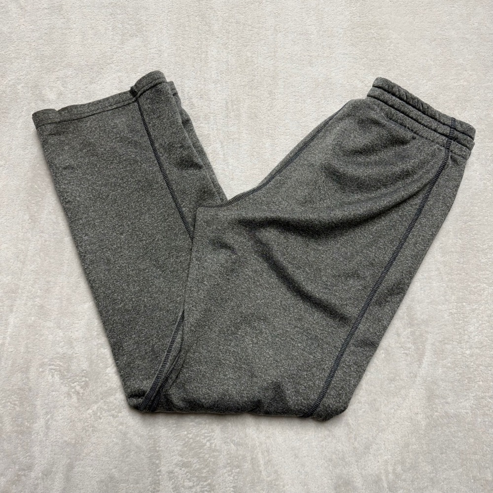 Nike Dri-FIT Training Pants Mens Small Gray Heather Fleece Sweatpants 856918-010